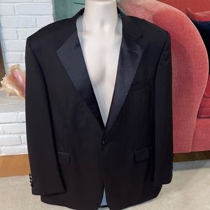 🎩🍾🥂Special Occasion black tuxedo style jacket/blazer by Stafford